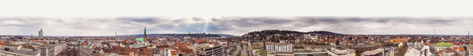 Blick über die Dächer von Bielefeld